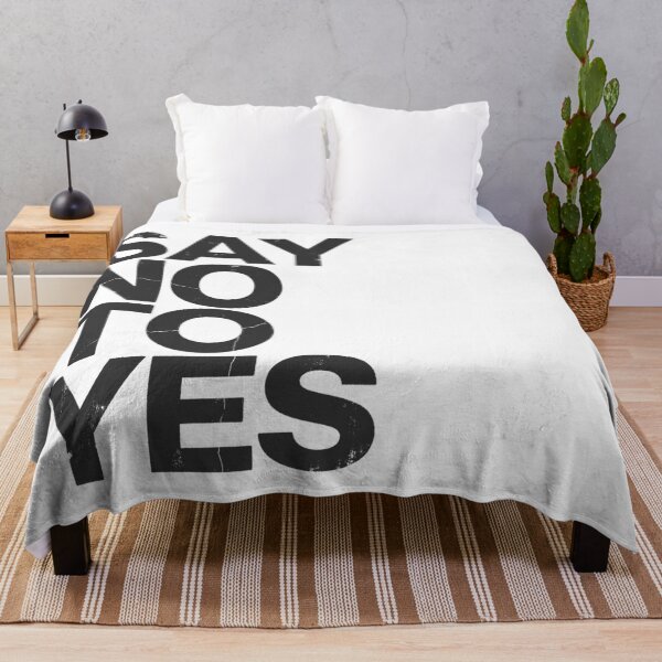 Item preview, SAY NO TO YES in Black Grungy Letters designed and sold by StudioDestruct.