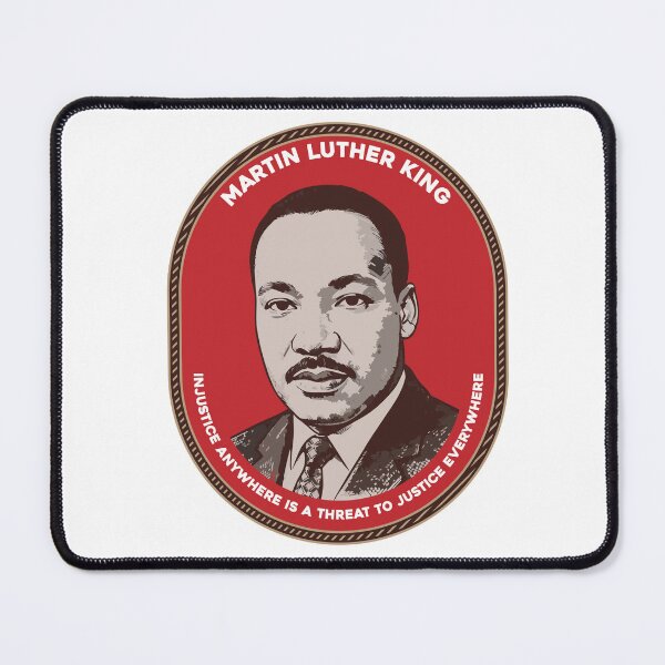 Item preview, Martin Luther King Jr Injustice Anywhere Quote Crest. designed and sold by HEGARY.
