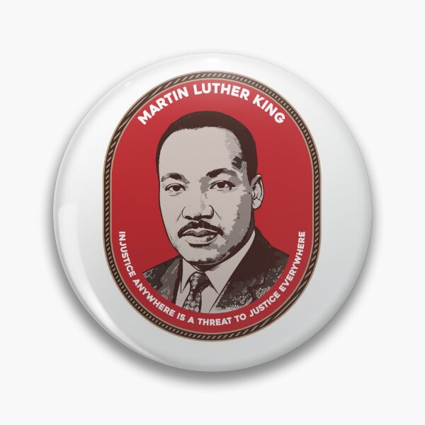 Item preview, Martin Luther King Jr Injustice Anywhere Quote Crest. designed and sold by HEGARY.