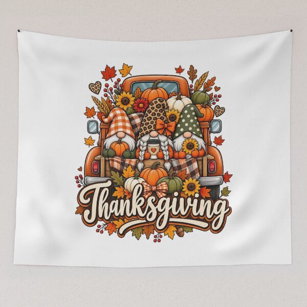 Item preview, Thanksgiving Gnomes Pumpkin Truck Fall Autumn Cute Thanksgiving designed and sold by afr-saad.