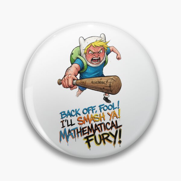 Item preview, Angry Finn Adventure Bat Illustration - Mathematical Fury designed and sold by FreakToons.
