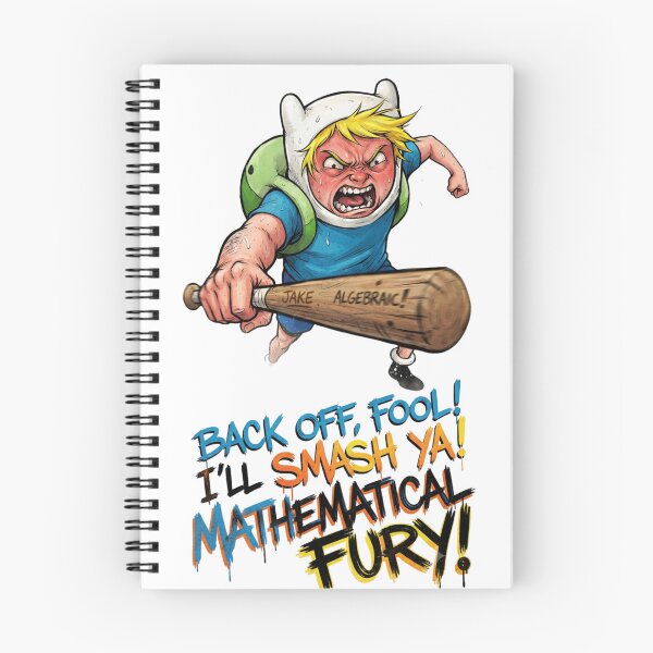 Item preview, Angry Finn Adventure Bat Illustration - Mathematical Fury designed and sold by FreakToons.