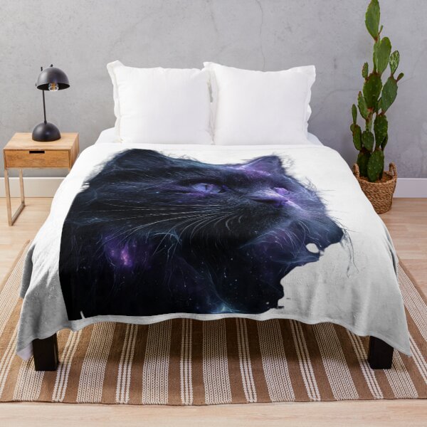 Item preview, Majestic Cosmic Galaxy Black Cat Portrait  designed and sold by LC&LCPlatform.
