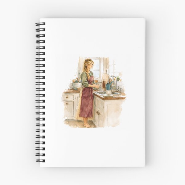 Item preview, Woman Washing the Dishes designed and sold by MagicMomentsDBA.