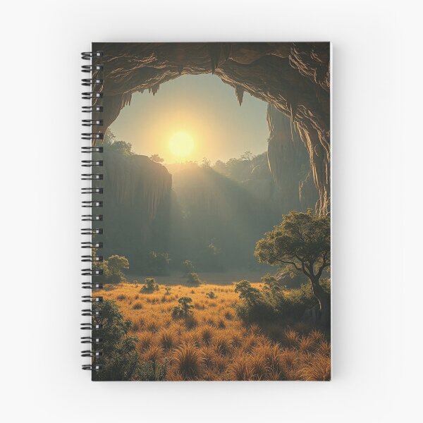 Item preview, Cave Arch Golden Sunburst Landscape designed and sold by IntelliMindDesigns.