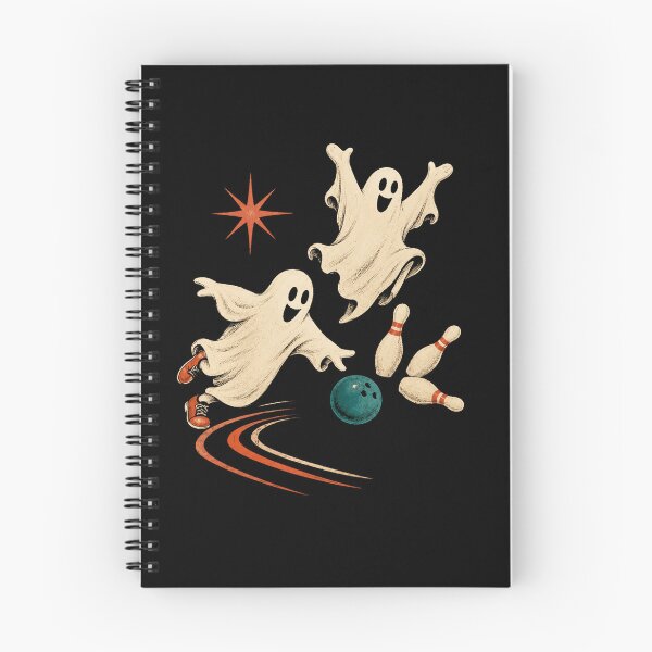Item preview, Spooky Retro Ghosts Bowling Halloween Night  designed and sold by Moizento.
