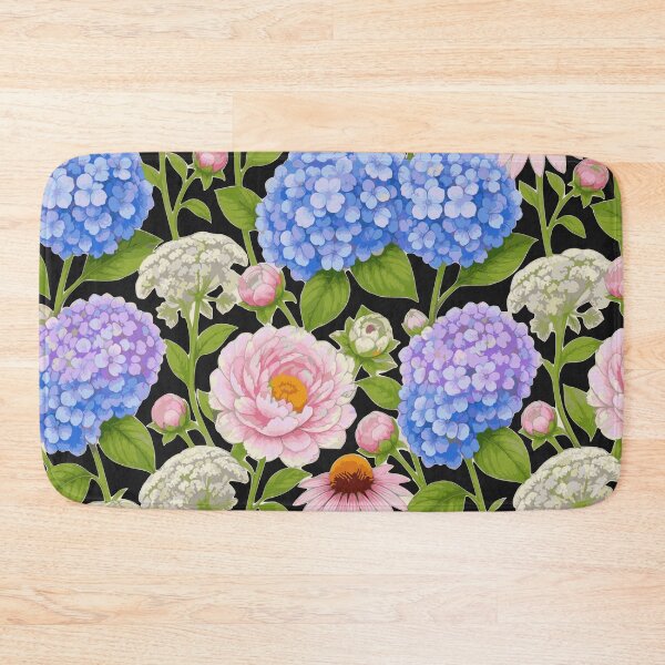 Item preview, Classic American Summer Blooms Artisan Pattern - Hydrangea & Peony Watercolor - Elegant Cottagecore Decor designed and sold by BelievingCreate.