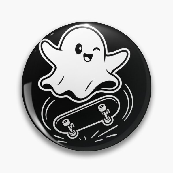 Item preview, Ghost Kickflip Skateboarder – Funny Cute Kawaii Skater designed and sold by SakuraHQ.