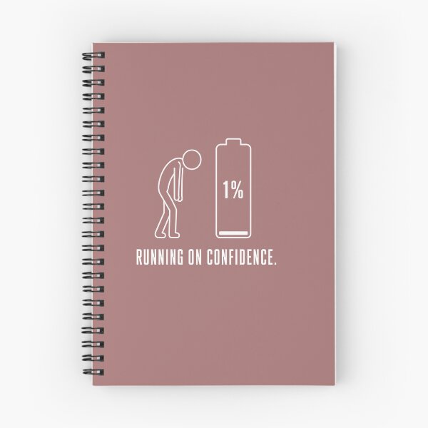 Item preview, Running on Confidence Funny Minimalist Motivation  designed and sold by freshwear design.