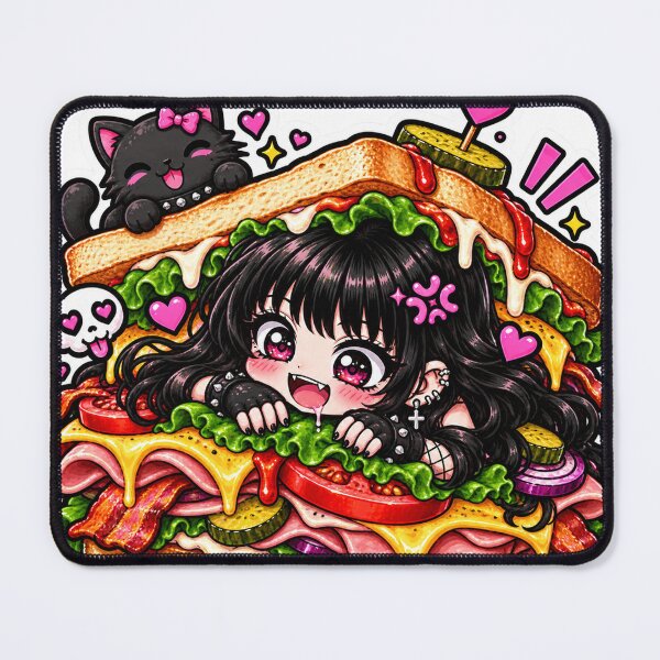 Item preview, Goth Food Gremlin Loves Deli Sandwiches designed and sold by AnnekeJordaan.