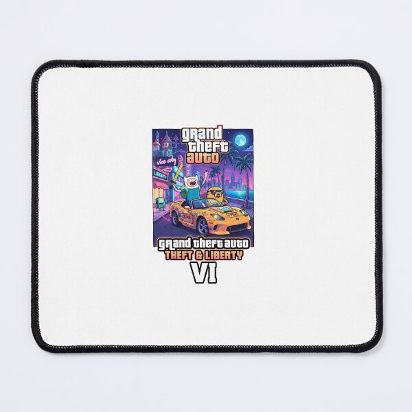 Item preview, Adventure Time GTA Vice City Mashup - Finn and Jake Sports Car Art designed and sold by jhgjykuo.