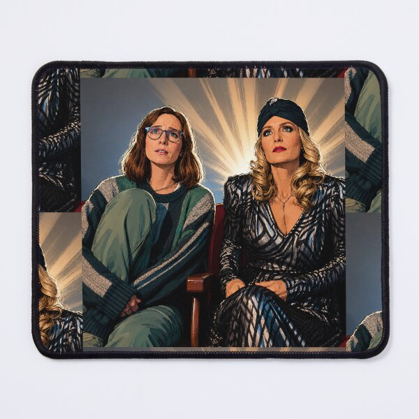 Item preview, Hannah Einbinder and Gillian Anderson in the film Camp Miasma (fan art) designed and sold by PopCultureAndStuff.