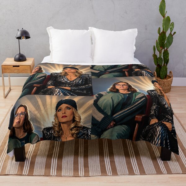 Item preview, Hannah Einbinder and Gillian Anderson in the film Camp Miasma (fan art) designed and sold by PopCultureAndStuff.