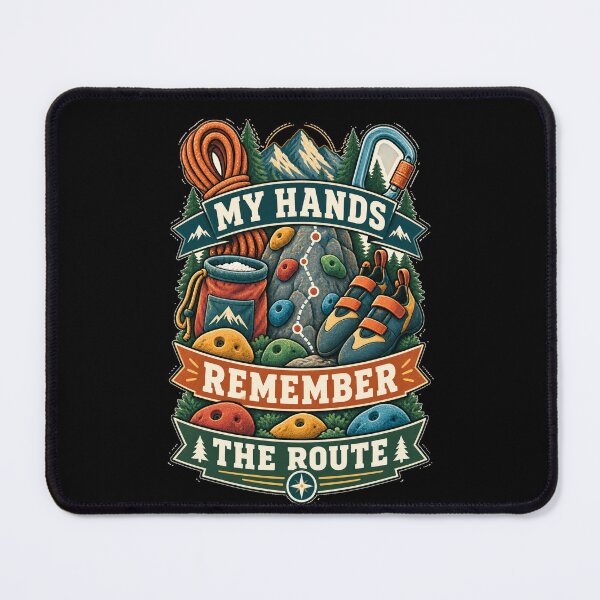 Item preview, My Hands Remember The Route Vintage Rock Climbing designed and sold by Gustavo Navarro.