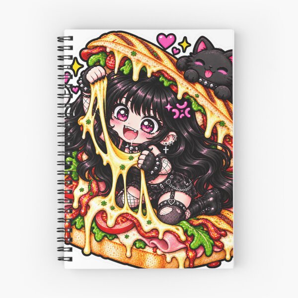 Item preview, Goth Food Gremlin Loves Paninis designed and sold by AnnekeJordaan.