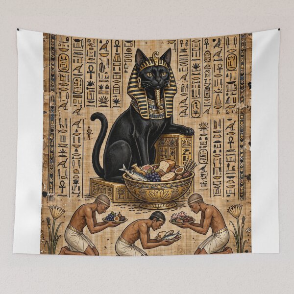 Item preview, When Cats Were Gods - Egyptian Pharaoh Cat designed and sold by Csaba1983.