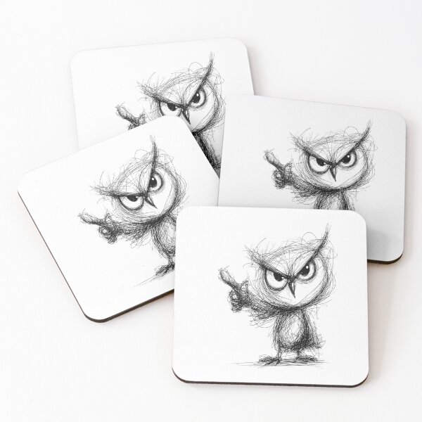 Item preview,  Adorable Night Owl Doodle designed and sold by BRETT'S ART STUDIO.
