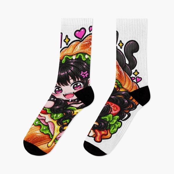 Item preview, Goth Food Gremlin Loves Croissant Sandwiches designed and sold by AnnekeJordaan.