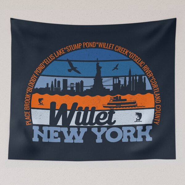 Item preview, Willet New York Sunset Retro Vintage Local Pride Logo designed and sold by CRHPOD20.