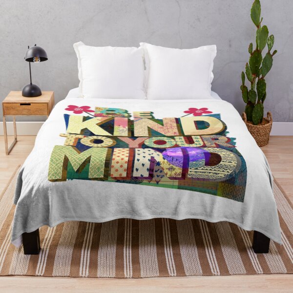 Item preview, Be Kind to Your Mind Message designed and sold by Modern-Tropical.