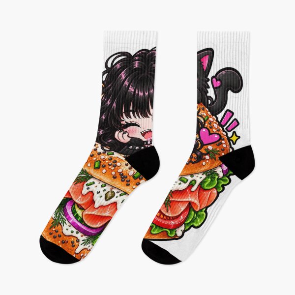 Item preview, Goth Food Gremlin Loves Bagels designed and sold by AnnekeJordaan.
