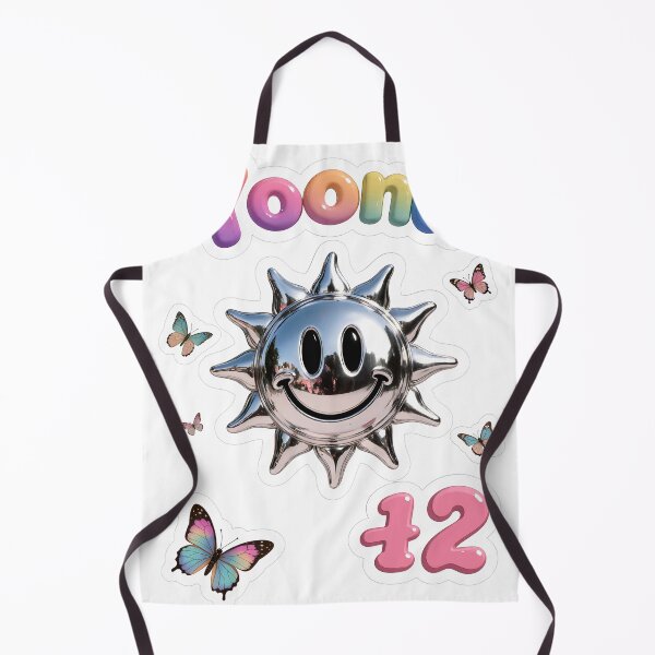 Item preview, Y2K Aesthetic Metallic Sun Face Butterflies designed and sold by GSideArtStore.
