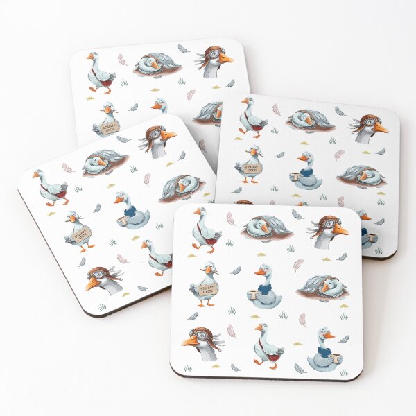 Item preview, Funny Geese Pattern – Whimsical Goose Print designed and sold by RitaRuni1992.