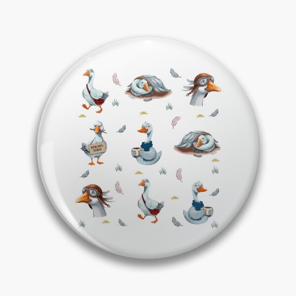 Item preview, Funny Geese Pattern – Whimsical Goose Print designed and sold by RitaRuni1992.