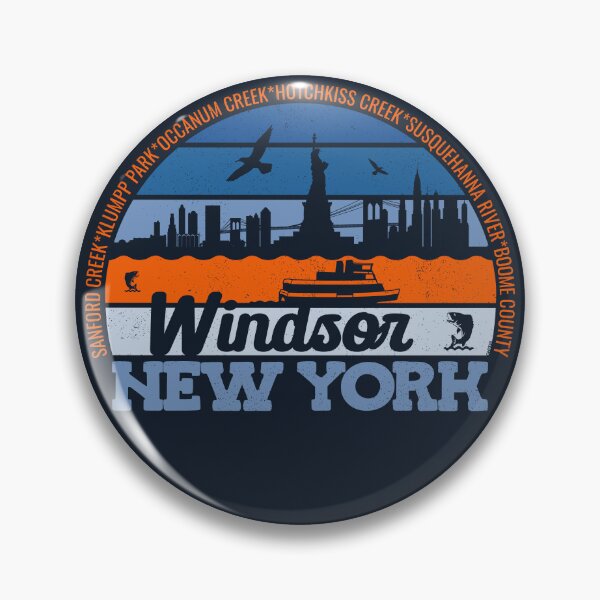 Item preview, Windsor New York Sunset Retro Vintage Local Pride Logo designed and sold by CRHPOD20.