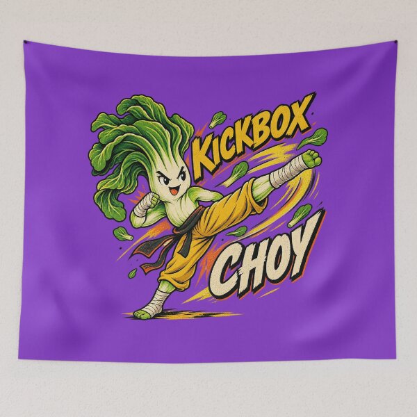 Item preview, Kickbox Choy Funny Bok Choy Martial Arts Pun designed and sold by SVox.