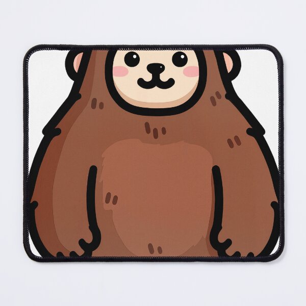 Item preview, Cute Brown Yeti Sasquatch Monster Kawaii designed and sold by GSideArtStore.