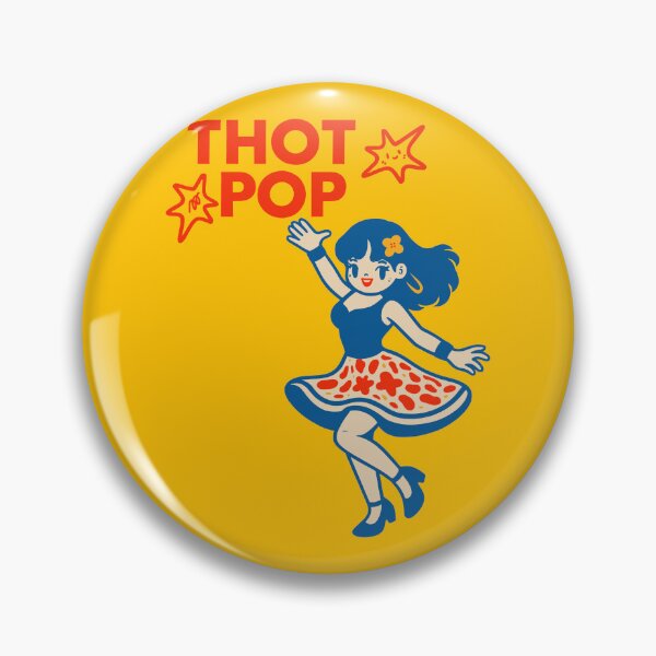 Item preview, Cute Retro Thot Pop Anime Girl Aesthetic Vintage Mascot designed and sold by CLUB SODA KID DESIGNS.