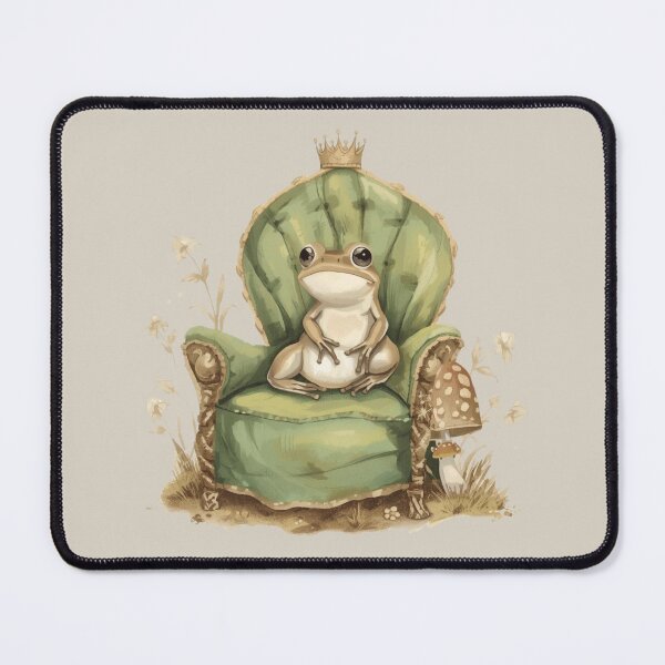 Item preview, The Little Frog Prince on His Throne designed and sold by CoralCactusArt.
