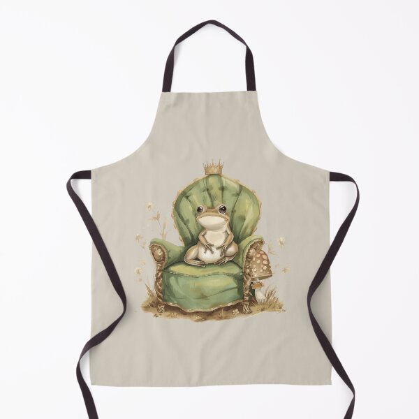 Item preview, The Little Frog Prince on His Throne designed and sold by CoralCactusArt.