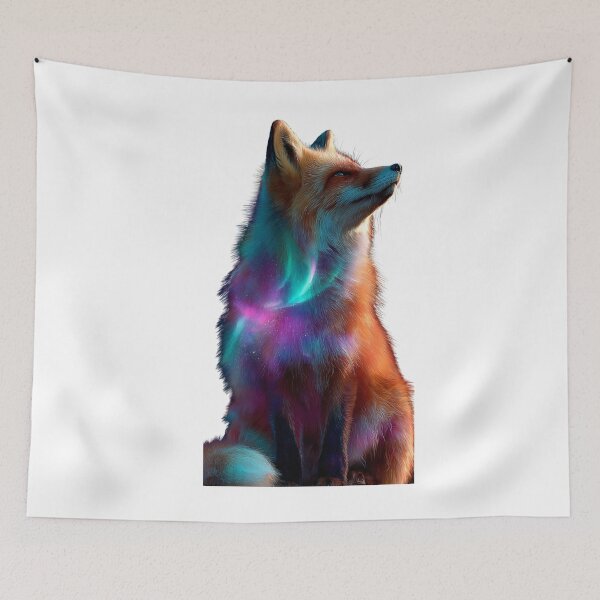 Item preview, Majestic Cosmic Aurora Red Fox  designed and sold by LC&LCPlatform.