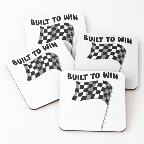 Item preview, Built To Win - Classic Racing Checkered Flag designed and sold by NAMASTHE WORLD.