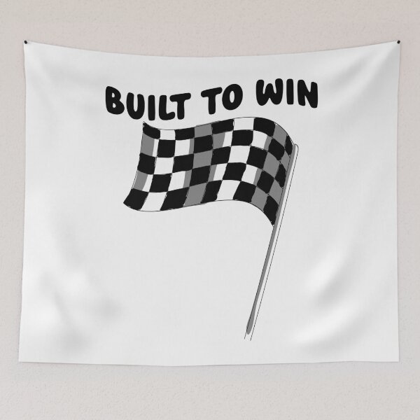 Item preview, Built To Win - Classic Racing Checkered Flag designed and sold by manojbalan1968.