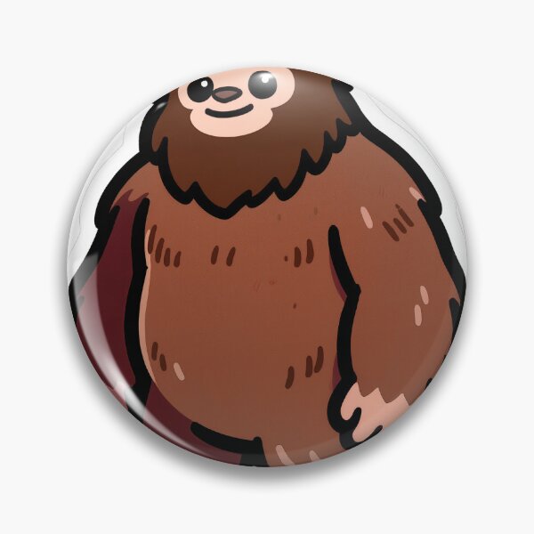 Item preview, Lindo monstruo Sasquatch Yeti marrón Kawaii designed and sold by GSideArtStore.