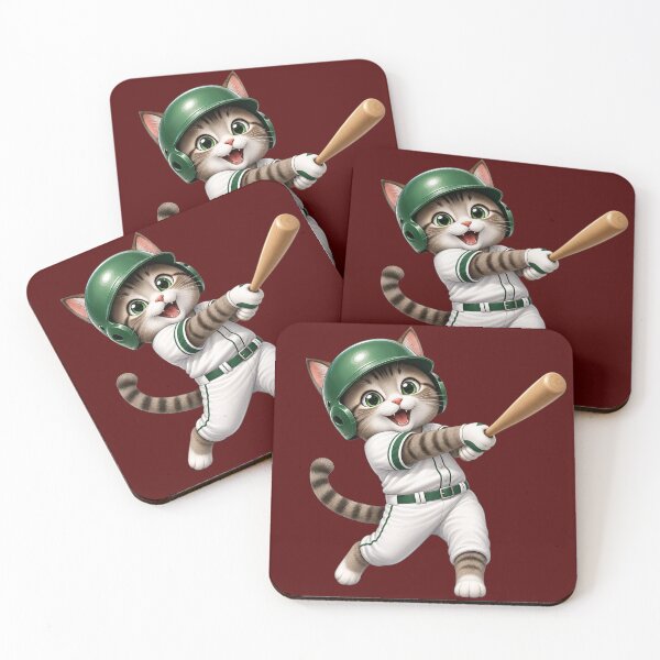 Item preview, Copy of Funny Baseball Cat – Cute Kitten Gift designed and sold by Wenvilgrace.