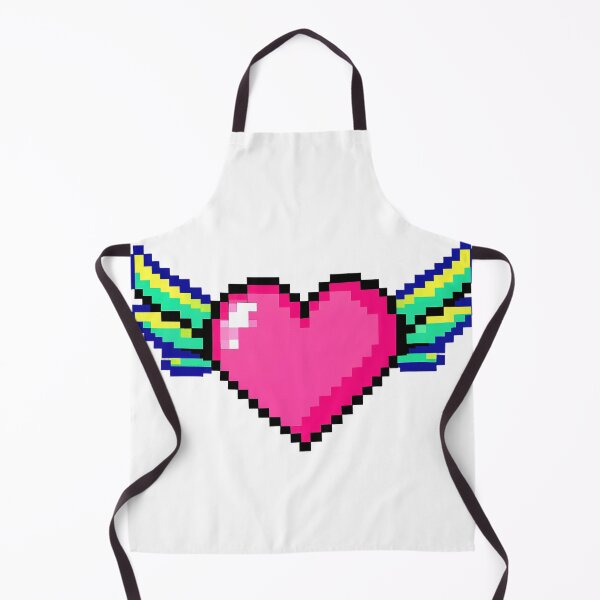 Item preview, Retro Pixel Art Flying Heart With Wings designed and sold by GSideArtStore.