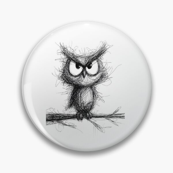 Item preview, Happy Owl Doodle designed and sold by BRETT'S ART STUDIO.