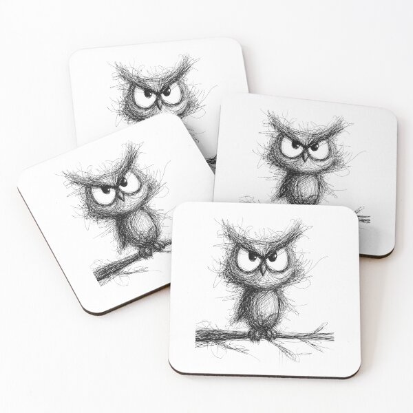 Item preview, Happy Owl Doodle designed and sold by BRETT'S ART STUDIO.