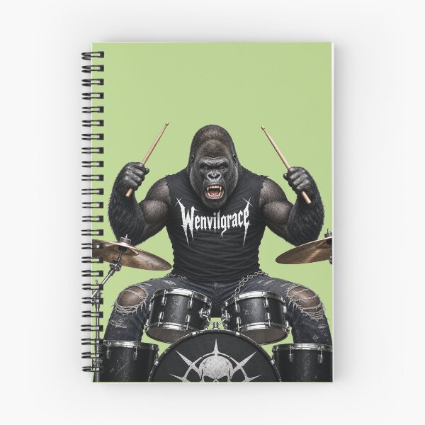Item preview, Copy of Heavy Metal Gorilla Drummer Gift designed and sold by Wenvilgrace.