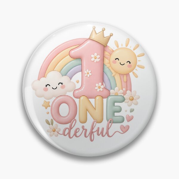 Item preview, One-derful Year Rainbow – First Birthday Design designed and sold by Tati Studio.