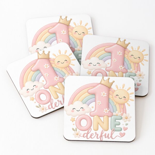 Item preview, One-derful Year Rainbow – First Birthday Design designed and sold by Tati Studio.