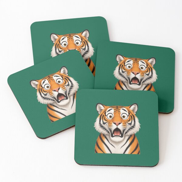 Item preview, Copy of Shocked Tiger Face – Funny Animal Gift designed and sold by Wenvilgrace.