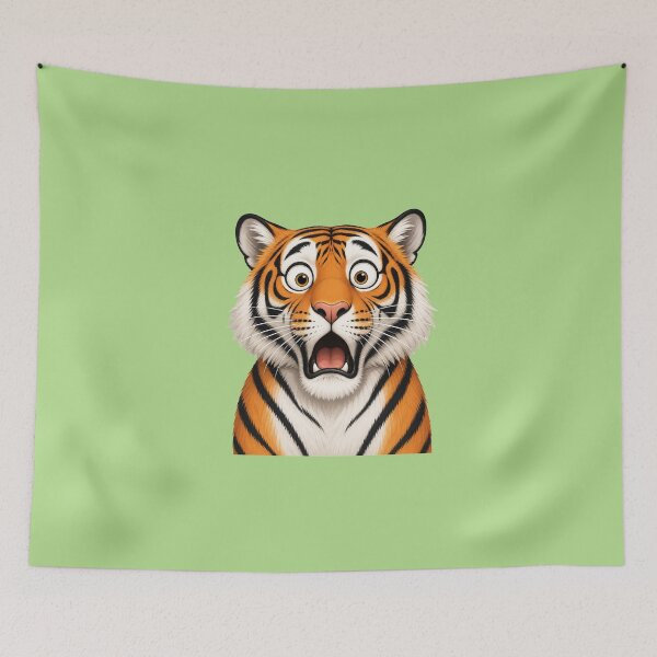 Item preview, Copy of Shocked Tiger Face – Funny Animal Gift designed and sold by Wenvilgrace.