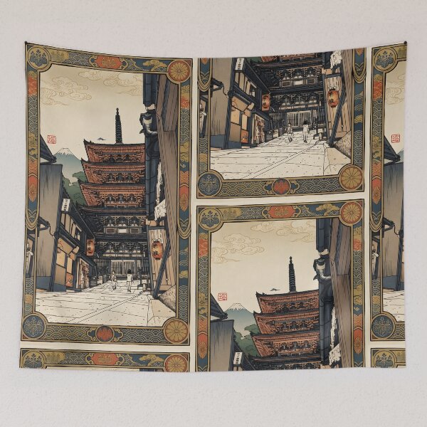 Item preview, Yasaka Pagoda Kyoto – Japan Woodblock Print designed and sold by JAPANCE STUDIO.