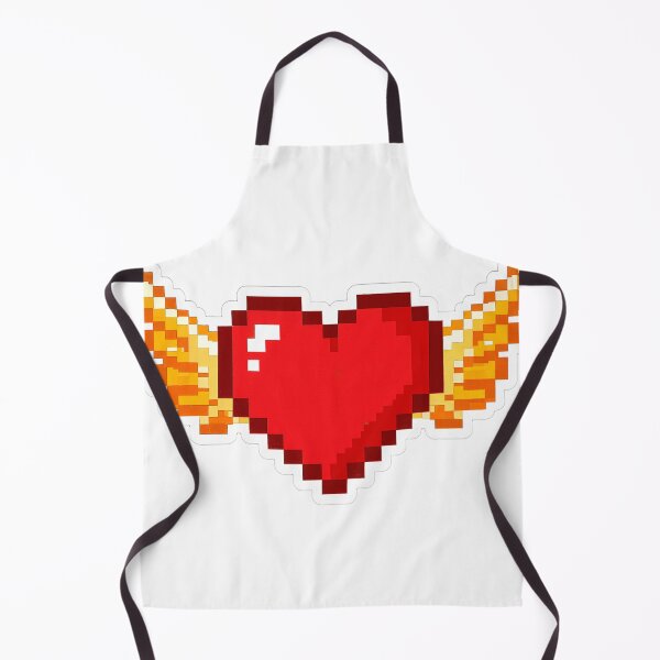 Artikelvorschau, Retro-Pixel-Art: Fliegendes Herz mit Flügeln entworfen und verkauft von GSideArtStore.