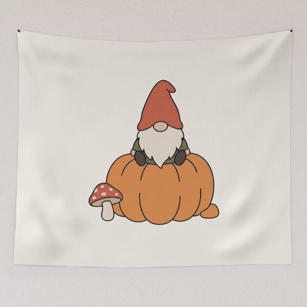 Item preview, Autumn Gnome With Pumpkin - Fall Gnome Mushroom Cozy Harvest Season designed and sold by wingoo22.